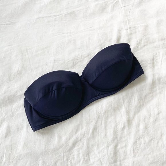 Juicy Couture Navy Bandeau Bikini Top - Picture 1 of 2